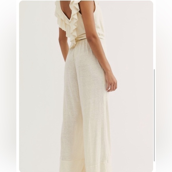 FREE People Calluna Jumpsuit in cream sleeveless Size XS - Picture 3 of 14